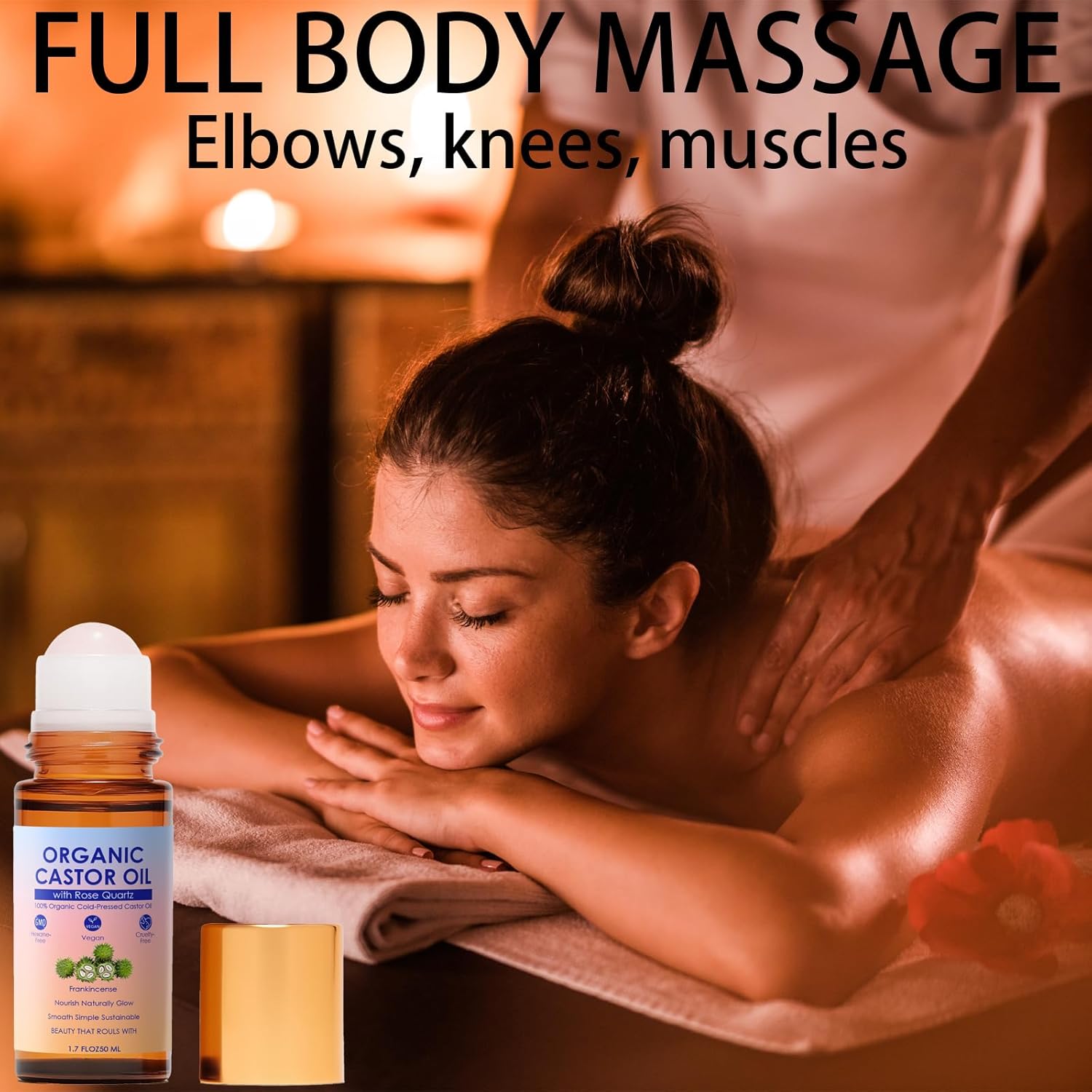 Ovenzia ™ Organic Castor Oil Roll-On For Body