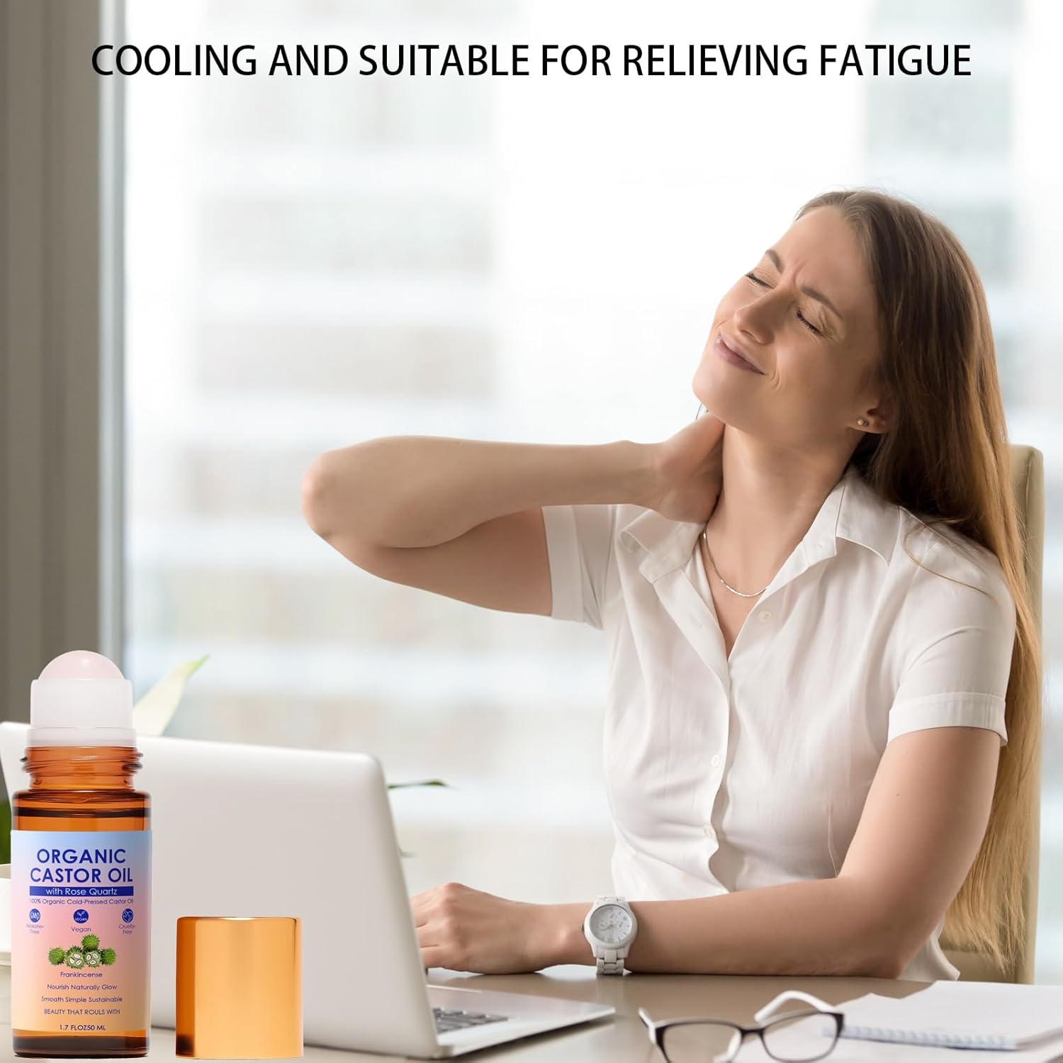 Ovenzia ™ Organic Castor Oil Roll-On For Body