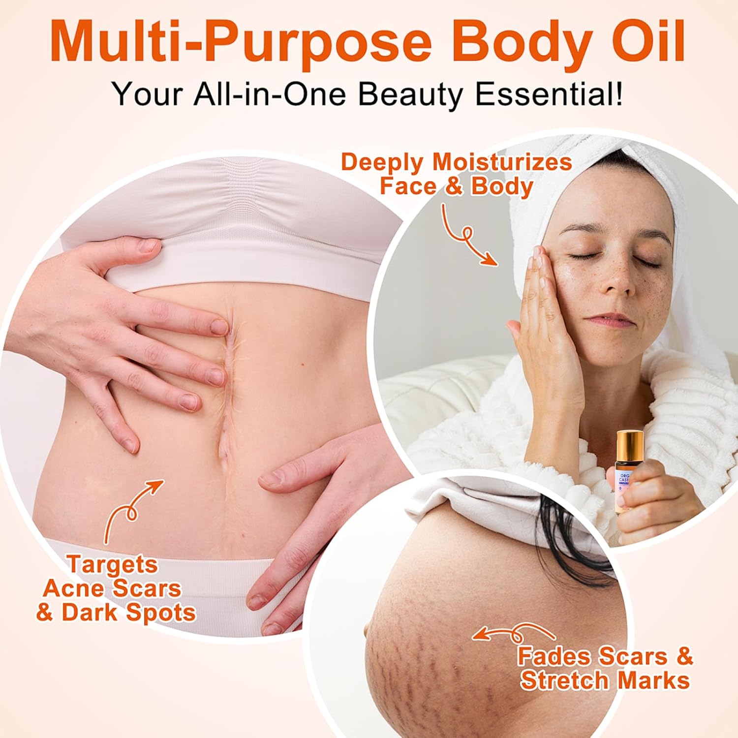 Ovenzia ™ Organic Castor Oil Roll-On For Body