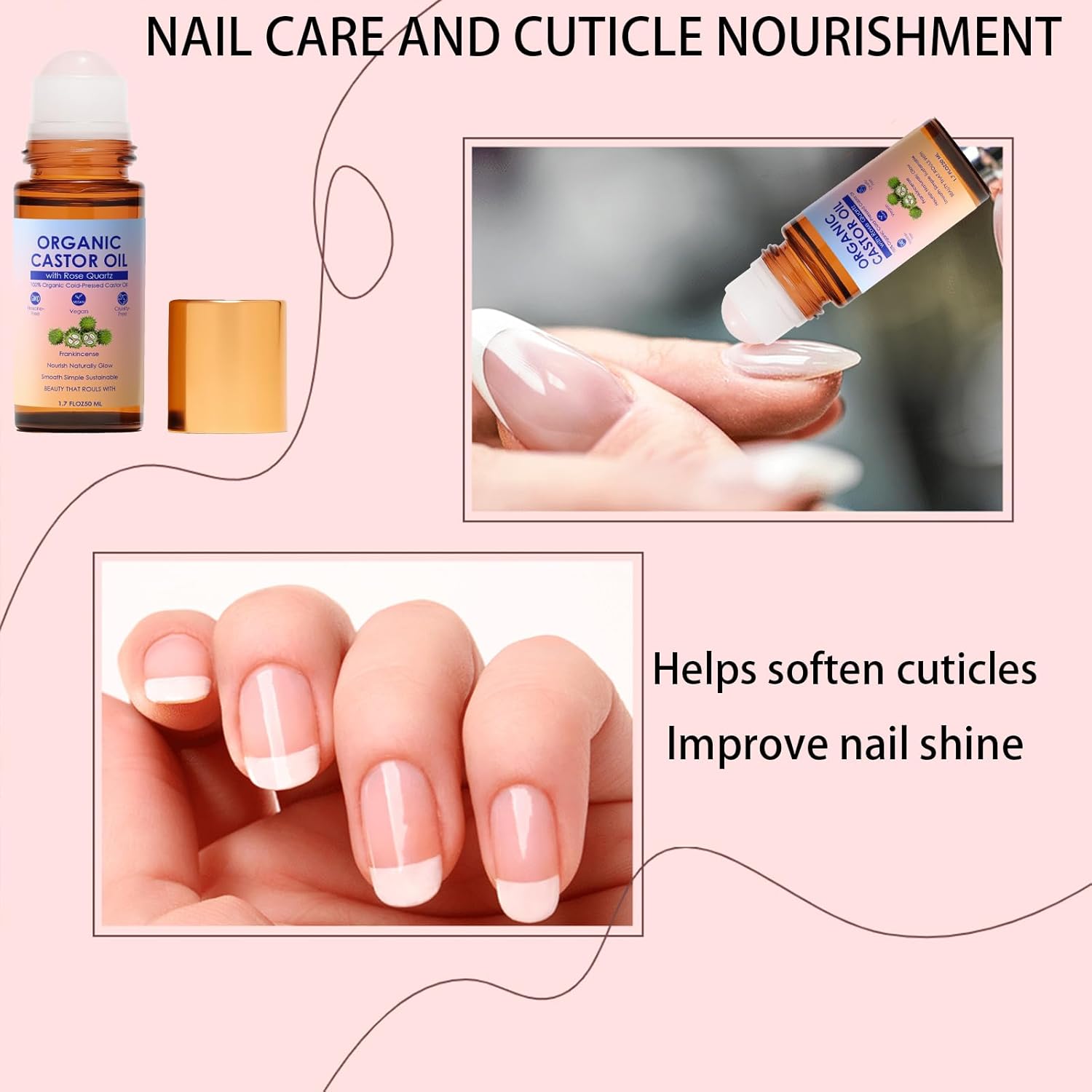 Ovenzia ™ Organic Castor Oil Roll-On For Body