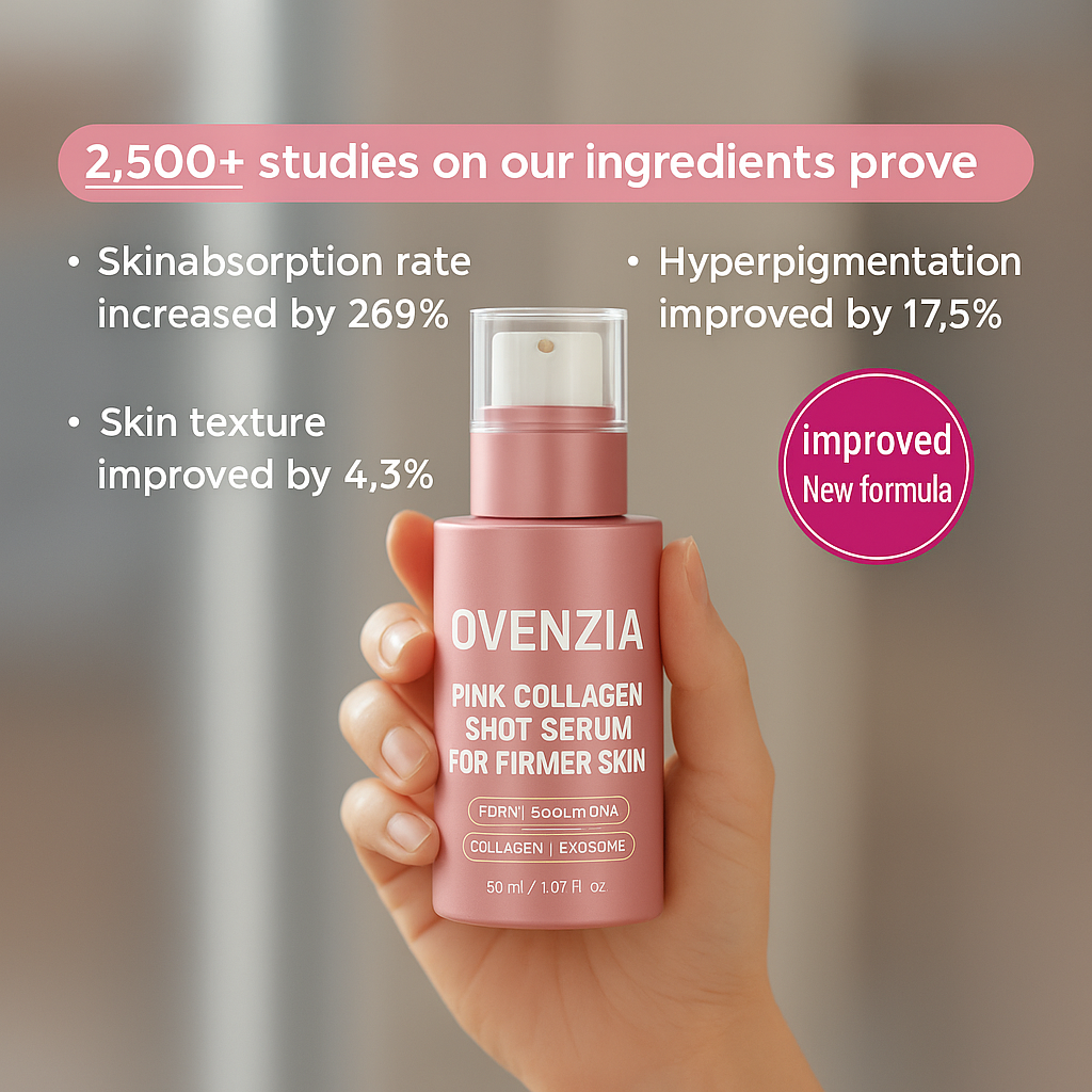 Ovenzia Pink Collagen Shot Serum For Firmer Skin