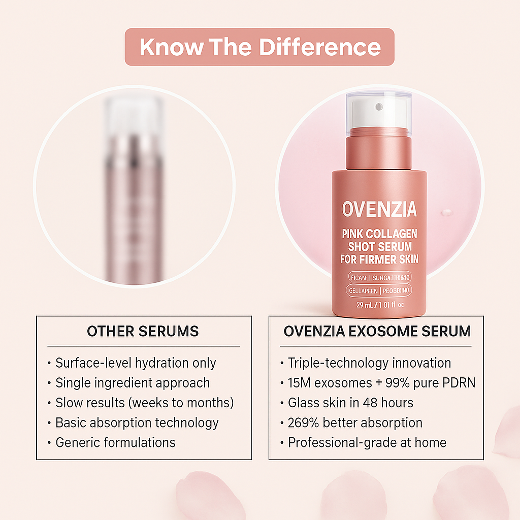 Ovenzia Pink Collagen Shot Serum For Firmer Skin