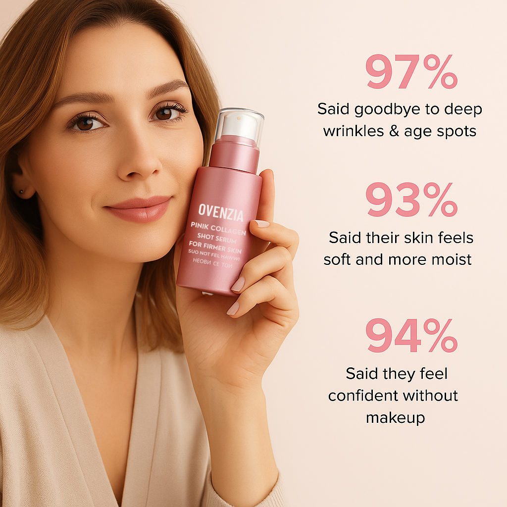 Ovenzia Pink Collagen Shot Serum For Firmer Skin